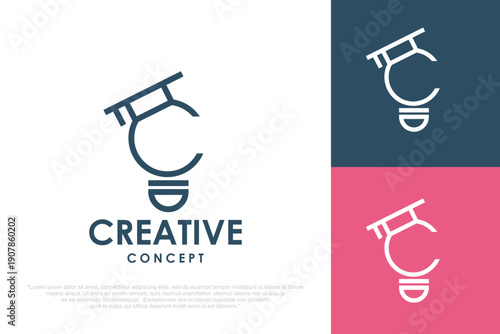 Education Letter C Logo Design . idea vector illustration
