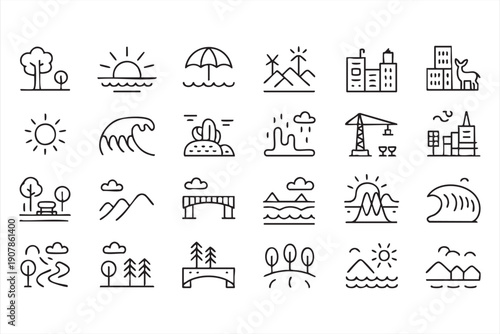 Hiking and exploration vector bundle