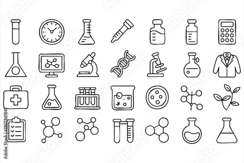 Biotech and pharmaceutical outline set
