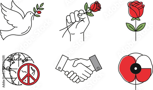 Peace and harmony symbols