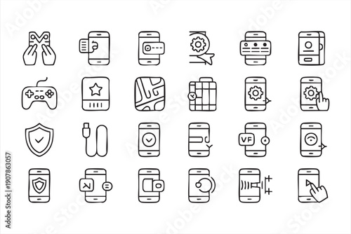 Digital account and payment outline set
