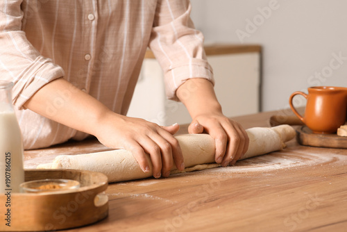 Woman preparing traditional...