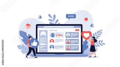 Professionals use social media tools to increase engagement and likes for their online profiles and digital marketing campaigns.