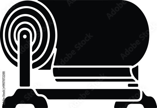 silhouette of a paper towel dispenser for kitchen and bathroom vector design