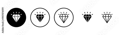 Diamond icon logo design. diamond gems sign and symbol
