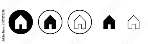 House icon logo design. Home sign and symbol