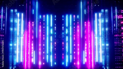 Wallpaper Mural ネオン光線のイメージ Torontodigital.ca