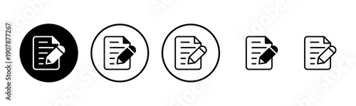 Note icon logo design. notepad sign and symbol