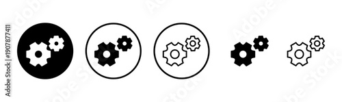 Setting icon logo design. Cog sign and symbol. Gear Sign