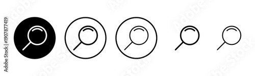 Search icon logo design. search magnifying glass sign and symbol