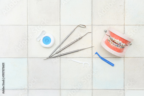 Set for oral hygiene and ja...