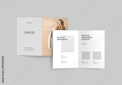 Minimal Bifold Brochure Mockup PSD
