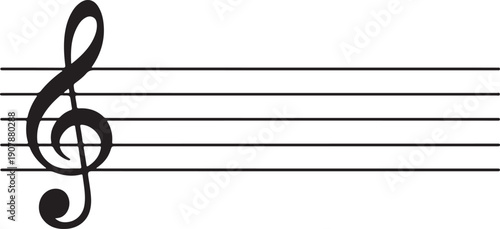 Empty music staff icon