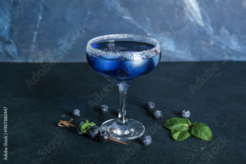 Glass of tasty cocktail wit...