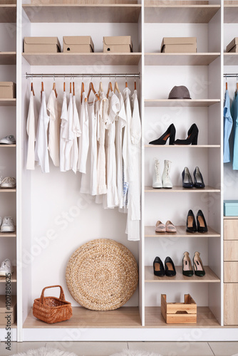 Stylish interior of dressin...