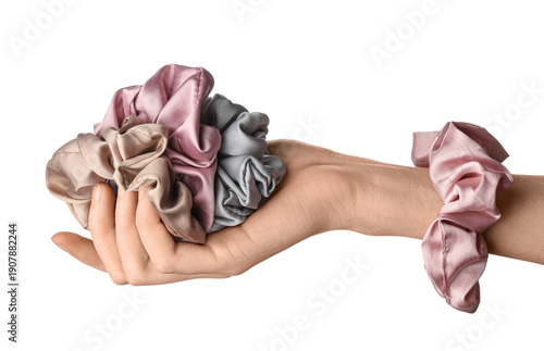 Female hand with trendy sil...