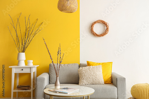 Interior of living room wit...