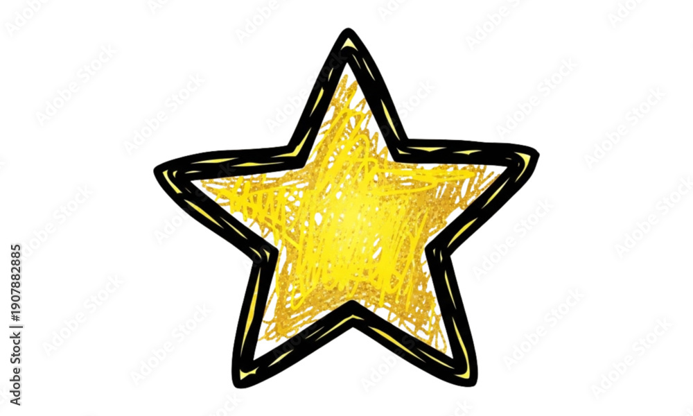 Obraz premium golden star isolated on white