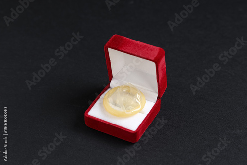 Engagement box with condom ...