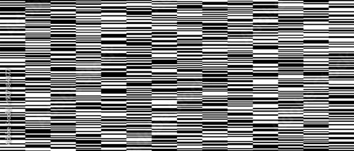 Black and white barcode strips pattern form abstract linear vector background thin and thick lines, perfect for modern geometric background and barcode strip based design projects.