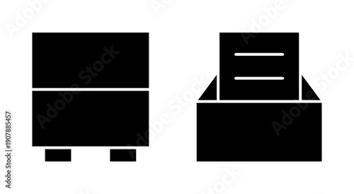Archive folders icon symbol for apps and websites. Document vector icon. Archive storage icon.