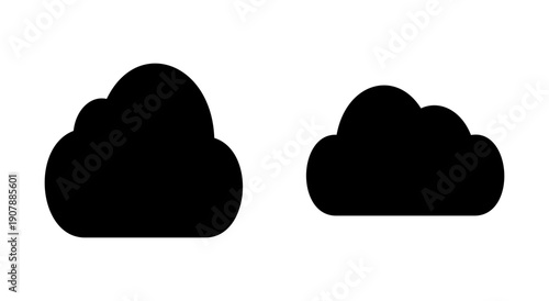 Cloud icon symbol for apps and websites. cloud sign and symbol