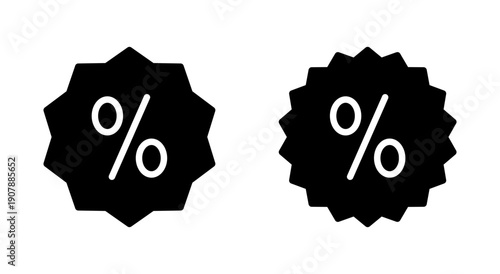 Discount icon symbol for apps and websites. Discount tag sign and symbol