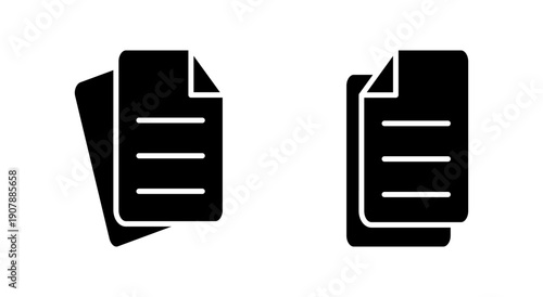 Document icon symbol for apps and websites. edit document. Paper sign and symbol. File Icon