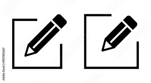 Edit icon symbol for apps and websites. edit document sign and symbol. edit text icon. pencil. sign up