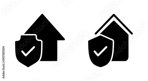 home insurance icon symbol for apps and websites. home protection sign and symbol