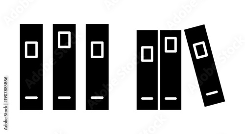 Library icon symbol for apps and websites. education sign and symbol