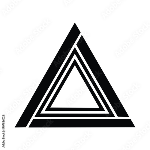 3D vector illustration of the Giza pyramids in Egypt featuring a triangle shape design as a professional business icon or web symbol