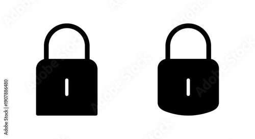 Lock icon symbol for apps and websites. Padlock sign and symbol. Encryption icon. Security symbol
