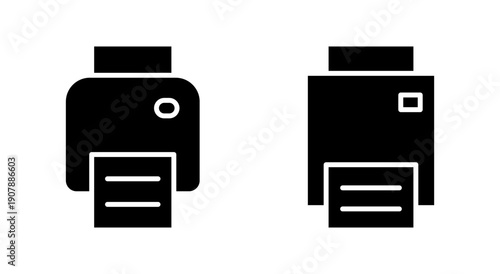 Print icon symbol for apps and websites. printer sign and symbol