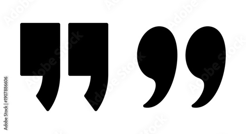 Quote icon symbol for apps and websites. Quotation mark sign and symbol