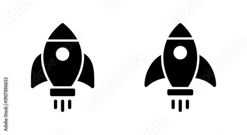 Rocket icon symbol for apps and websites. Startup sign and symbol. rocket launcher icon