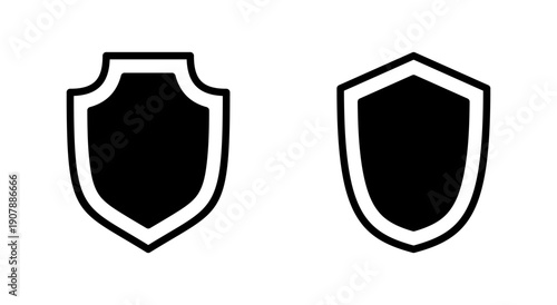 Shield icon symbol for apps and websites. Protection icon. Security sign and symbol