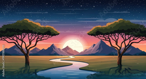 A Midnight Bloom in the Savanna