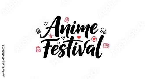 Anime festival logo design
