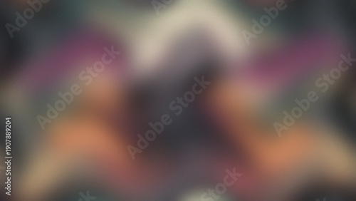 Abstract Blurry Shapes in Dark Tones with Purple and Orange Hues background