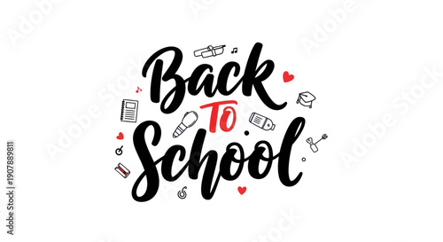Back to school banner illustration