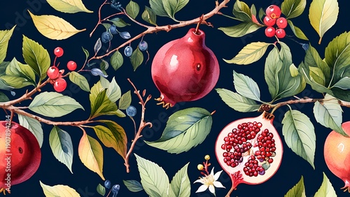 seamless pattern with agriculture