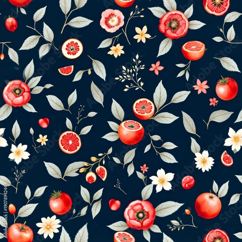 seamless pattern with agriculture