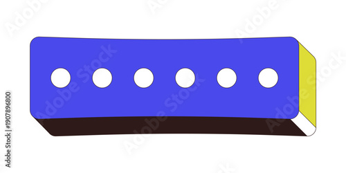 Rectangular password input field with six dots 2D cartoon object. Secure entry access. Digital ui login. Online form. Data protection isolated element flat vector clip art on white. Spot illustration