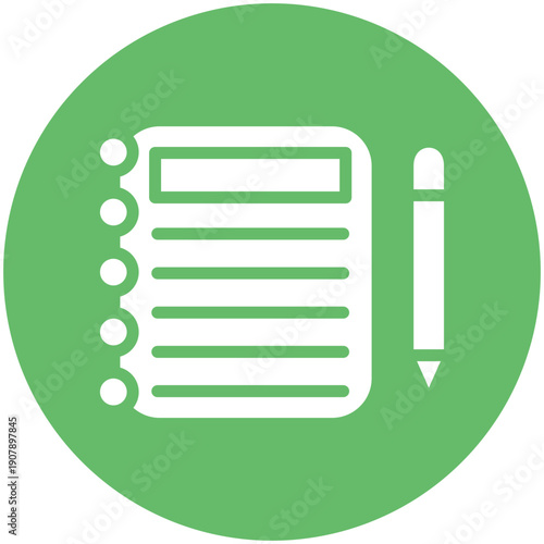 Notebook and Pencil Icon