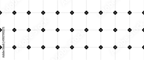 Planer page with dotted grid. Seamless checkered paper texture. Retro bullet journal notebook background. Simple square graph pattern. School math sheet wallpaper. Vector repeating workbook paper