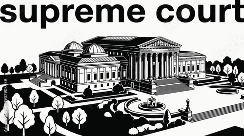 supreme court building political landmark government institution in washington america usa representing democracy architecture historic federal power administration national monument travel tourism