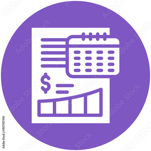 Yearly Sales Report Icon