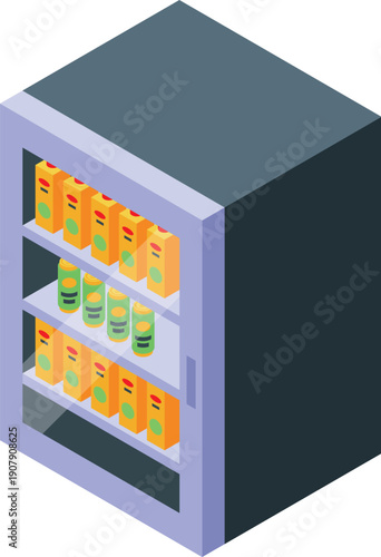 Vending machine offering various drinks and snacks, showcasing a convenient and automated retail solution