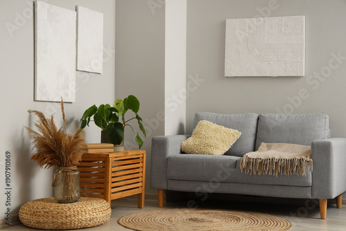 Interior of modern living r...